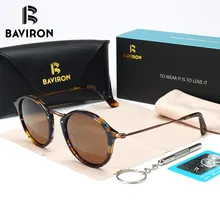 BAVIRON, похожие деревянные солнцезащитные очки, унисекс, поляризационные, круглые, UV400, солнцезащитные очки, мужские, брендовые, дизайнерские, винтажные, женские очки