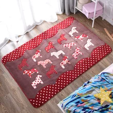 Honlaker японский и корейский стиль ковер для детской комнаты мультфильм пони супер мягкие Нескользящие спальни ковры для гостиной