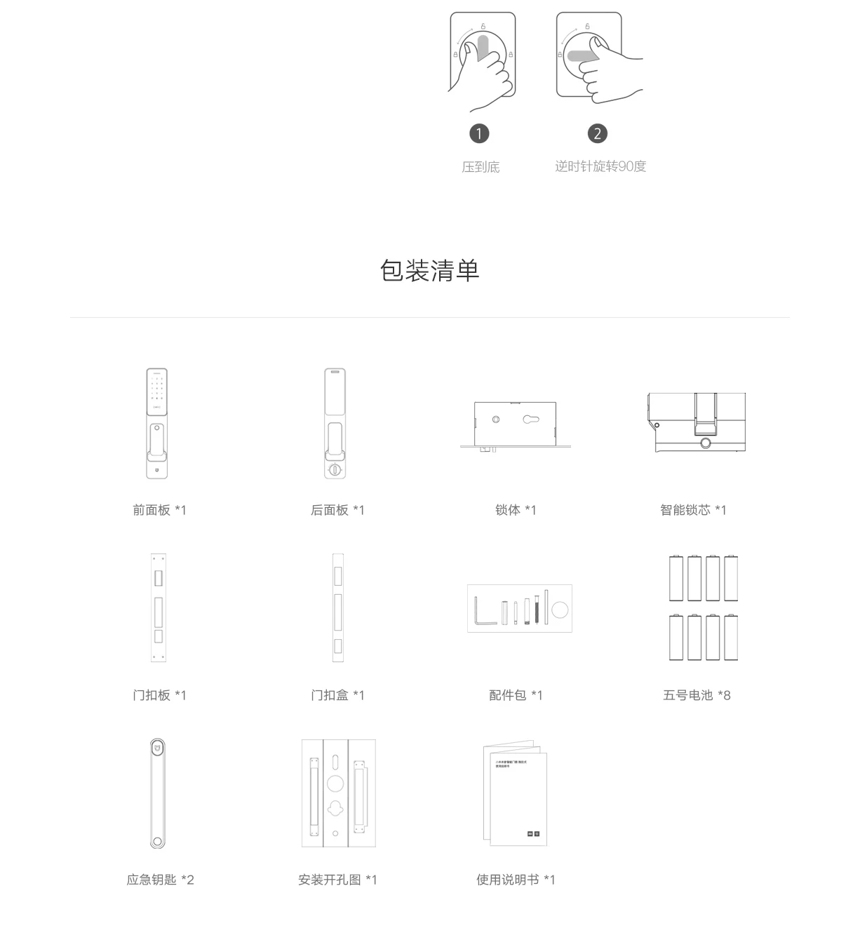 Xiaomi Mijia Push-Pull умный биометрический дверной замок датчик Passpord NFC Bluetooth разблокировка приложение управление Интеллектуальная связь смарт