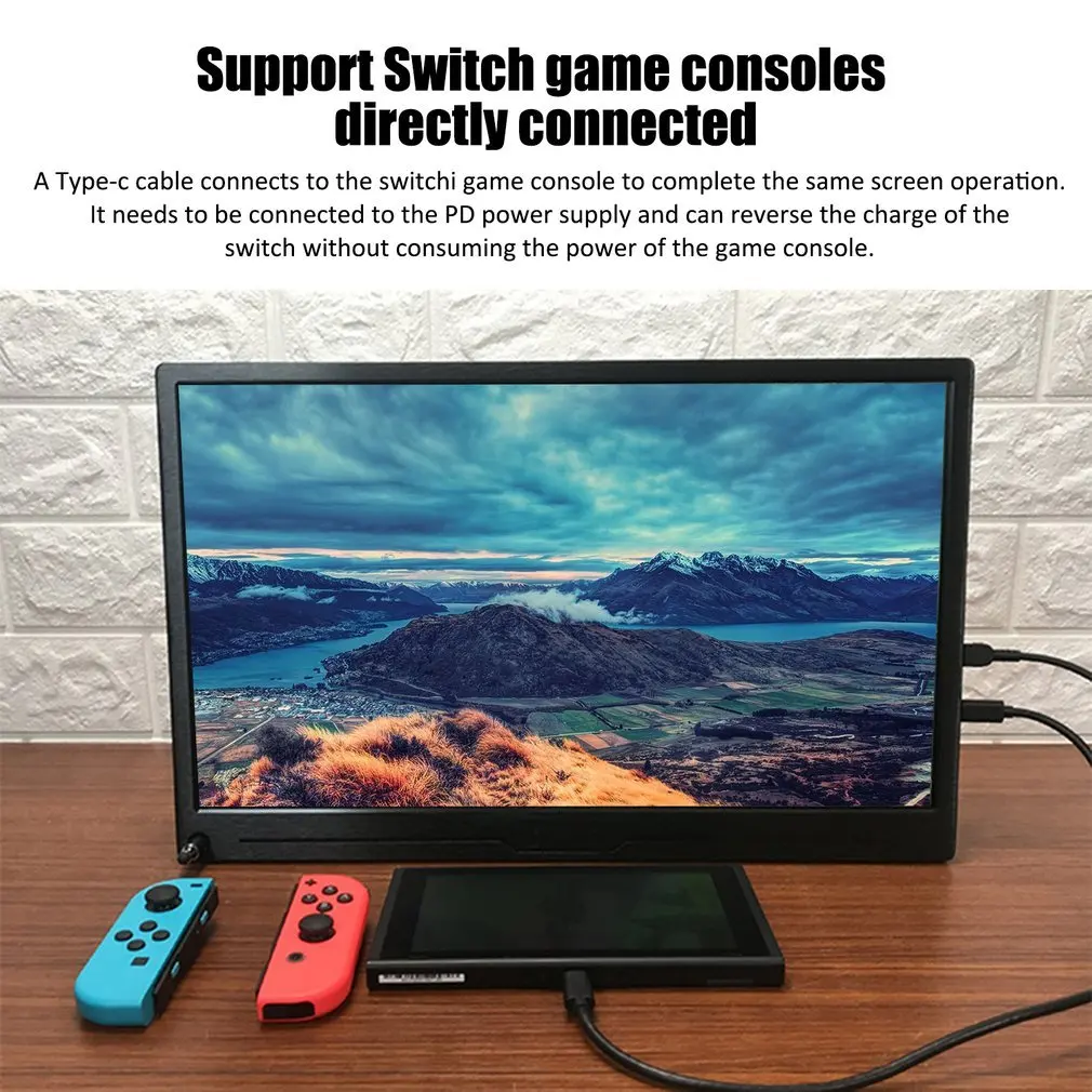 13,3 дюймовый 1080P type-c портативный HDR дисплей для PS4/xbox/Switch/PC/Android