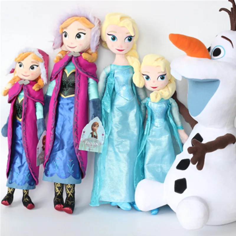 

Disney Cartoon Movies Frozen Hot Sales Cute Plush Toys Princess Anna Elsa Stuffed Dolls Toys Brinquedos Juguetes Kids Best Gifts