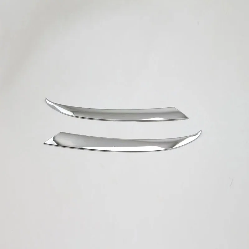 

TOMEFON For Audi Q7 2016 2017 Headlight Cover Head Lamp Trim Decorative Car Styling Accessories Tuning Chromium ABS Chrome 2PCS