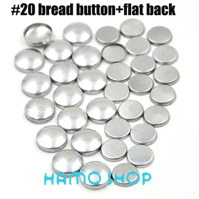 

200 Sets/lot #20 1.15cm/11.5mm Flat Back Aluminum Round Fabric Covered Cloth Button Cover Metal Accessories Free Shipping