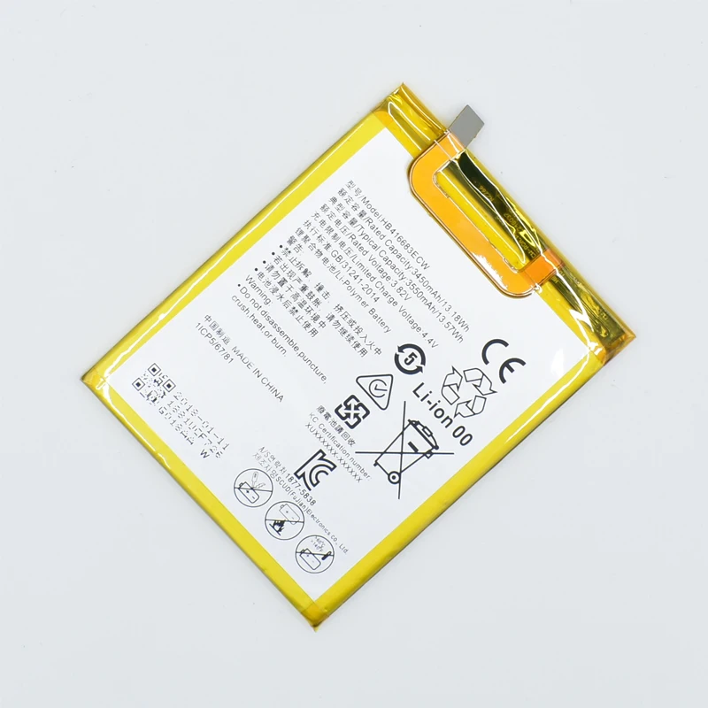 Hekiy 100% оригинальная резервная батарея новинка HB416683ECW 3550 мАч для Huawei Google Ascend Nexus 6P