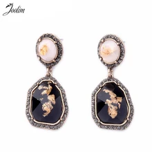 Ювелирные изделия joolim оптом/черные геометрические серьги-гвоздики массивные серьги ювелирные изделия завод очаровательные серьги хорошее качество