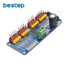 16-канальный видеорегистратор 12-битная ШИМ/Servo Driver-I2C интерфейс PCA9685 для arduino или Raspberry pi щит модуль servo Щит