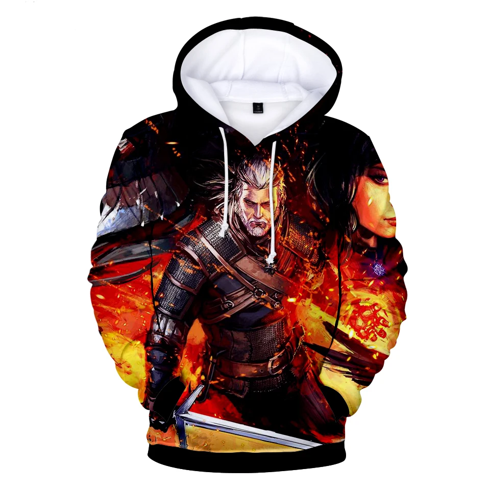 aikooki Autumn Witcher 3D Fashion Hoodies Sweatshirt Game Women Men Hoodies Regular Sweatshirt  Hoodies Anime Clothes Plus Size