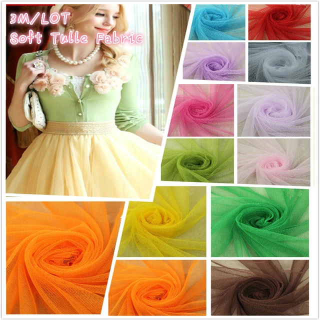 3meters Lot Soft Mosquito Net Mesh Yarn Tulle Gauze Fabric Tutu 3meters Lot Soft Mosquito Net Mesh Yarn Tulle Gauze Fabric Tutu Party Birthday Gift Wrap