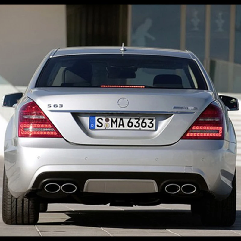 Наконечники глушителя выхлопной трубы из нержавеющей стали для Mercedes Benz W220 S430 S500 S320 S350 AMG S класс 2000-2005 авто аксессуары