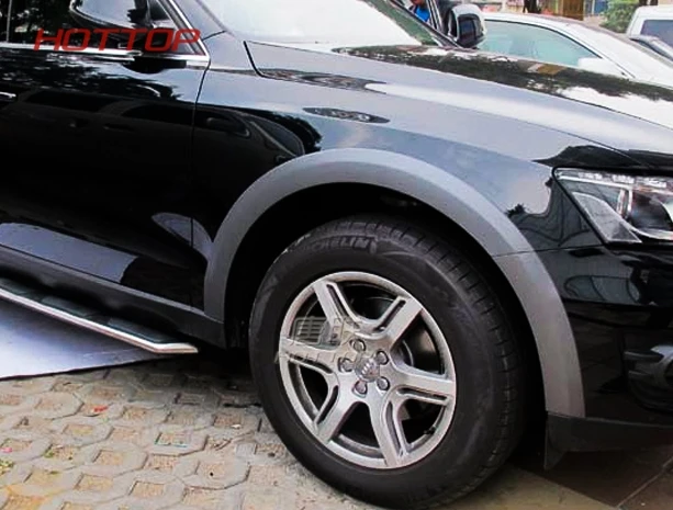 Черное колесо для защиты бровей/наклейка брызговиков Universa для Audi Q5 2009 стайлинга автомобилей 10 шт