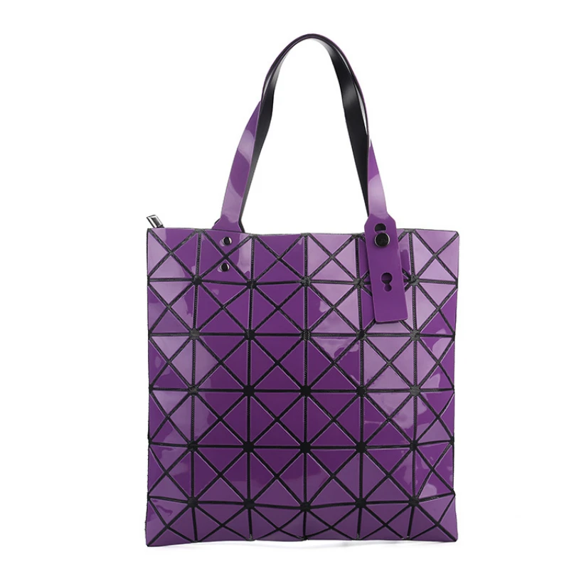 New japan style geometric rhombus patchwork fold handbags women folding