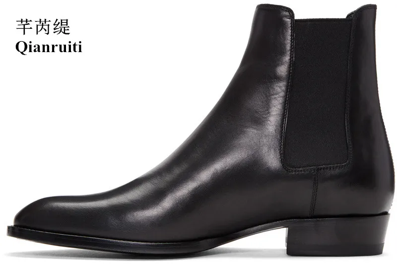 mens chelsea boot with heel