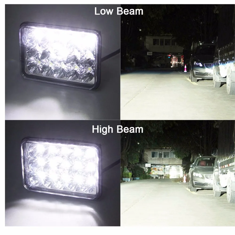 Светодиодные фары 4x6 дюймов для Kenworth T800 T400 T600 W900B W900L Ford|projector led headlights|led headlightled