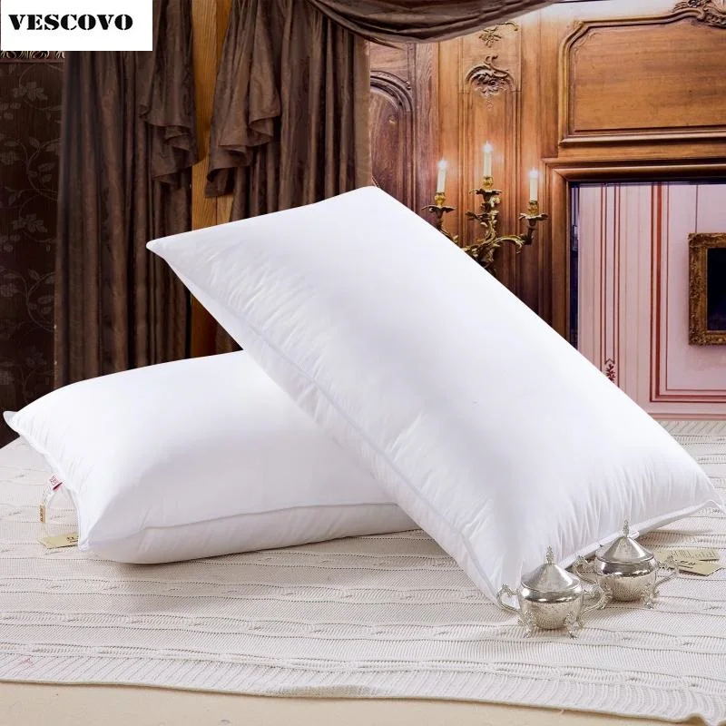

100 White Goose feather pillows high grade goose down pillow neck