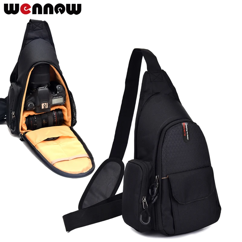Wennew Waterproof Dslr Camera Bag Pacchetto Petto Per Sony Rx10 Iv M3 M4 Dsc-Rx10 Iii H300 Dsc Hx350 A58 A57 Borse Triangolari Da Esterno