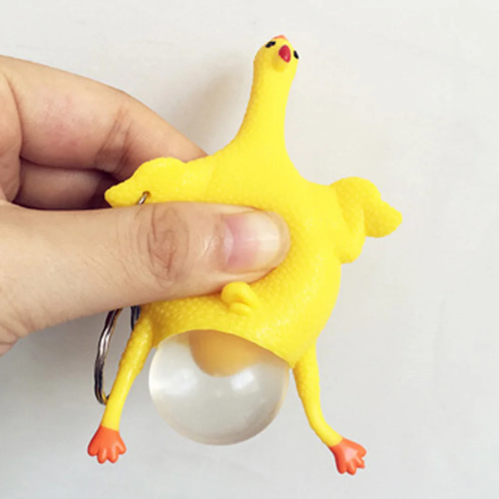 Buy Hens Chicken Laying Egg Keychains Sticky Venting