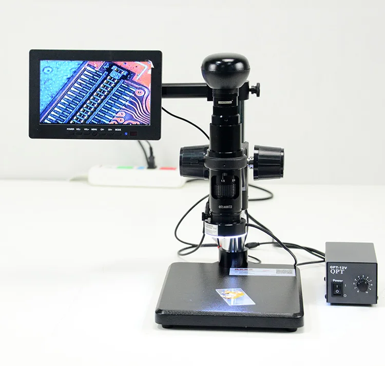 4 Styles Magnifications Digital video microscope with monitor-5