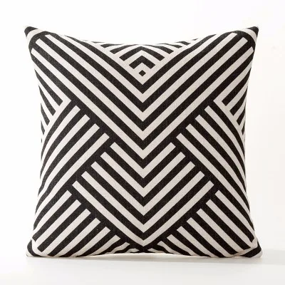 White &Amp; Black Pillow Cushion Cover Case