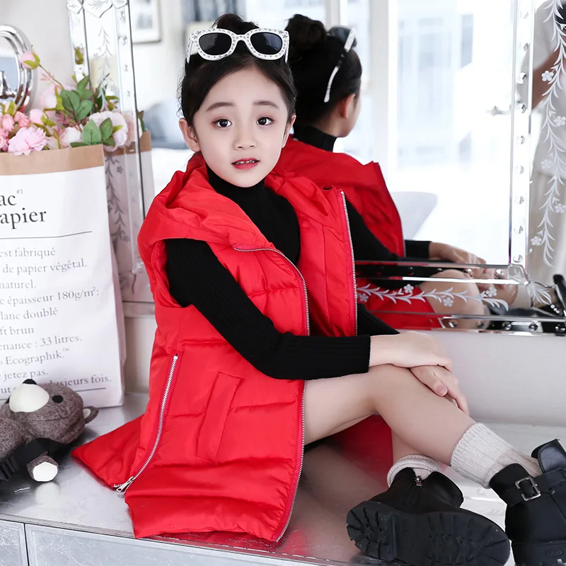 Kinderen Kleding Vest Baby Meisjes Winter Kids Kleding Waterdicht Hooded Tops 2018 Dikke Warme Casual Vest Jassen Kostuum Kinderen Kleding Vest Baby Meisjes Winter Kids Kleding Waterdicht Hooded Tops 2018 Dikke Warme Casual Vest Jassen Kostuum