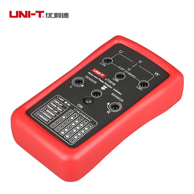 

UNI-T UT261B UT261A 3-Phase Sequence Indicator Meter and Motor Steering Gear Phase Sequence Indication Motor Steering Indication