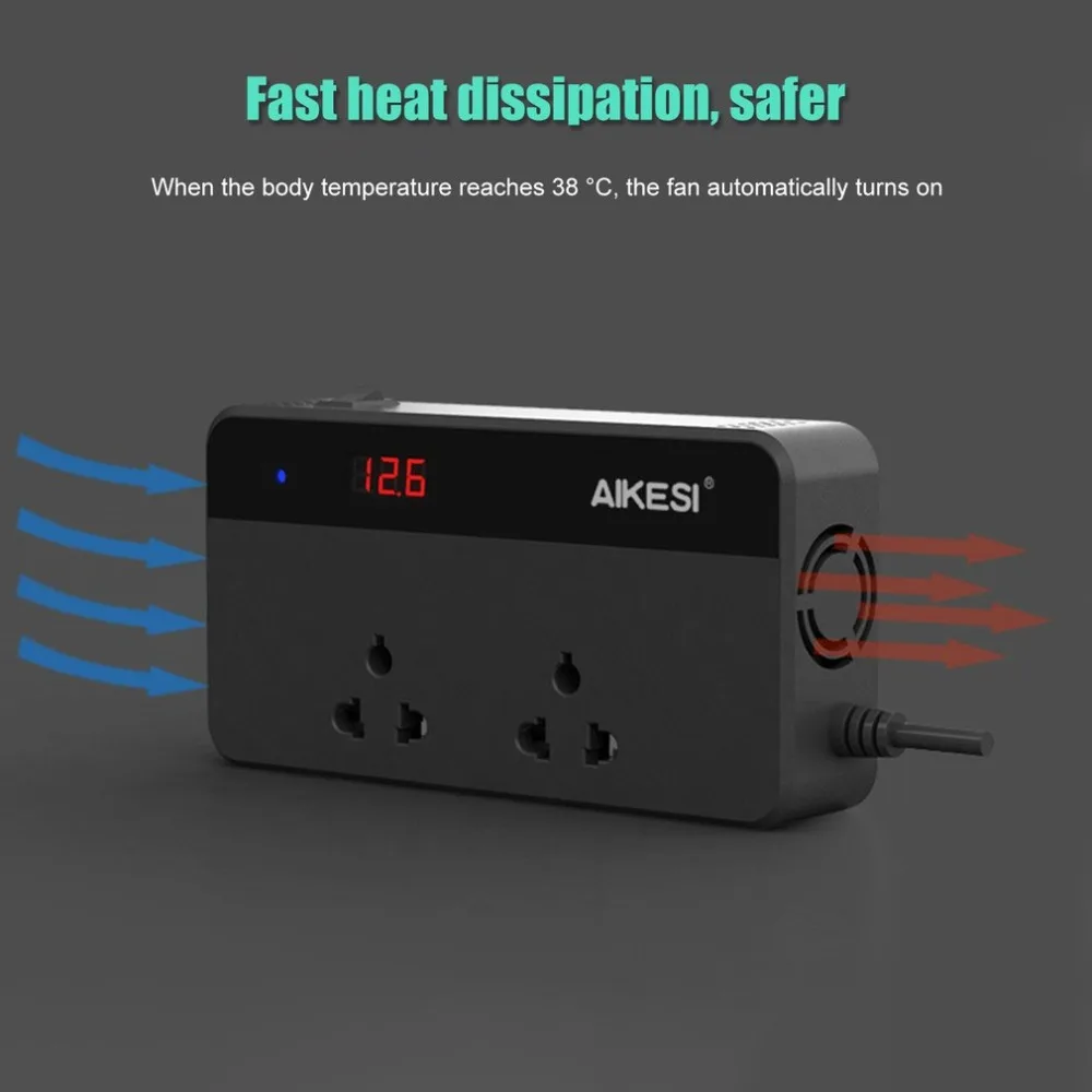 

Multifunctional Digital Display Car Vehicle Truck Power Inverter Universal 12V/24V to 220V Modified Power Converter Adapter