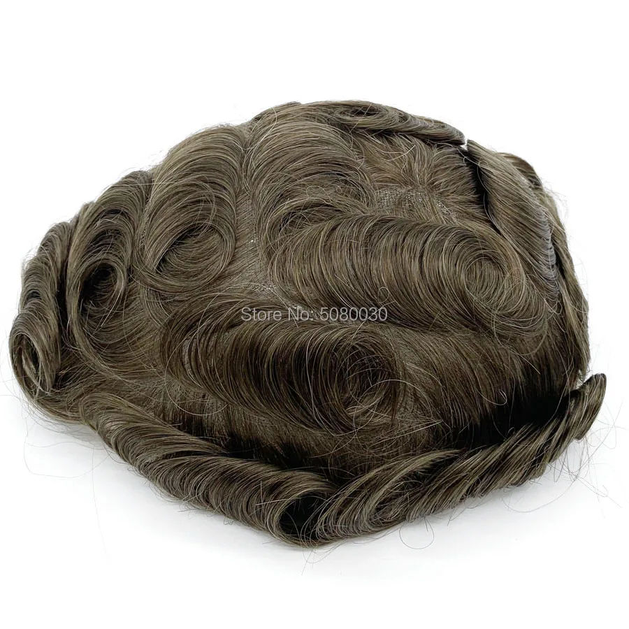 hairpiece toupee natural hairline full swiss lace base blonde color toupee