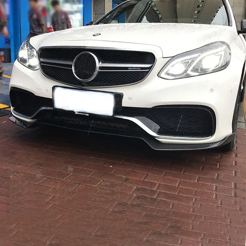 Передний бампер w212 из углеродного волокна разветвитель спойлер для benz e63 2014 2015