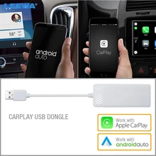 LEEWA USB ключ работает с Apple iOS CarPlay Android авто для автомобиля Android системы головное устройство навигационный плеер# CA5926