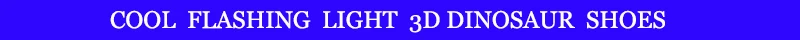Мальчиков светящиеся сандалии для мальчиков мигающие кроссовки Детская обувь светодиодной подсветкой Infantil Для Мальчиков пляжные сандалии 3D динозавров Сандалии 27-34