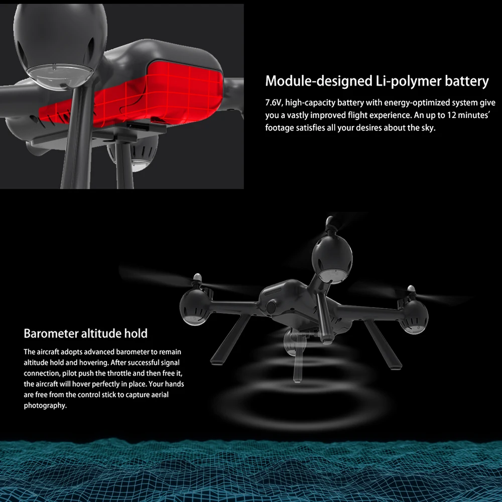 MJX R/C X104G 5G Wi Fi удержание высоты gps Радиоуправляемый Дрон Квадрокоптер RTF wifi