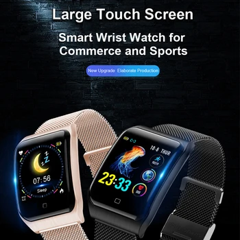 

Bluetooth Men Sports Smart Watch IP68 Waterproof Heart Rate Blood Pressure Monitor Fitness Tracker Smartwatch For IOS Android