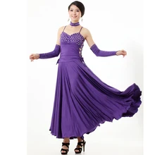 Многоцветное современное танцевальное бальное платье вальс фокстрот Танго зыбучие алмазные украшения большой маятник танцевальное платье