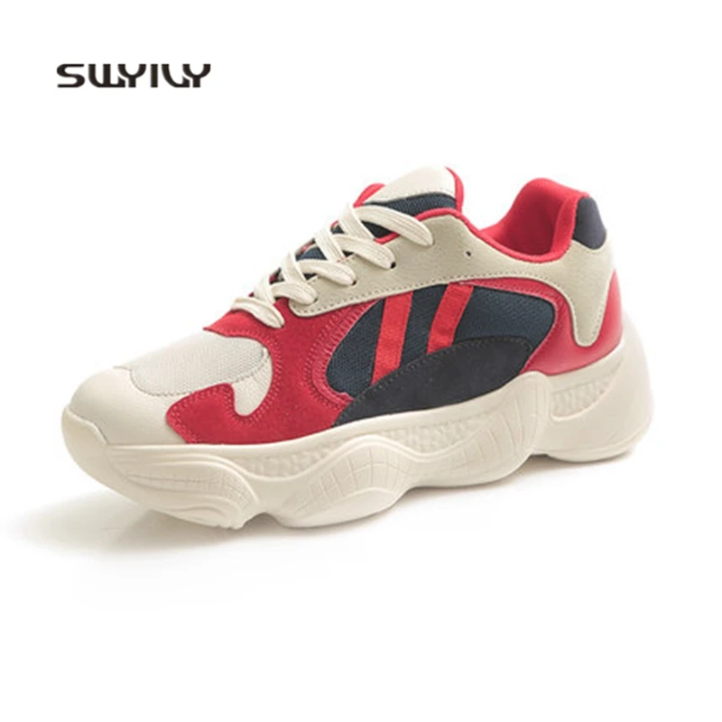 SWYIVY Women Sneakers 2018 New Light Soft Running Shoes For Women Cushioning Hard-wearing Women Sport Jogging Shoes Soft Sole