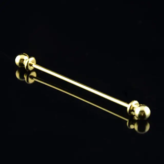 Fermacravatte Classico Per Uomo - Spilla In Rame Per Colletto Della Camicia, 7 Cm - Elegante Per Matrimoni E Eventi - Foto 4