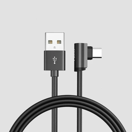 Guola Тип c один 90 градусов Угловой кабель USB двухсторонний андроид линии передачи