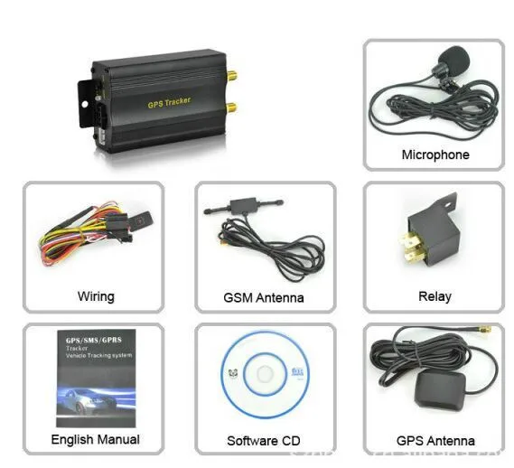 TK103A Vehicle Car GPS SMS GPRS Tracker Real Time Tracking Device Syatem BE