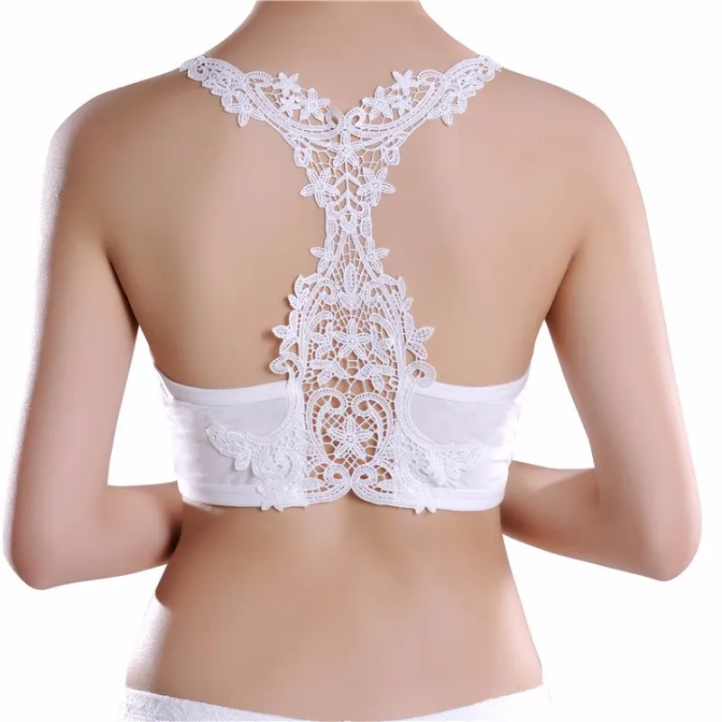 Women Comfortable Lace Crop Top Cropped Vest Underwear Bra Bustier S72