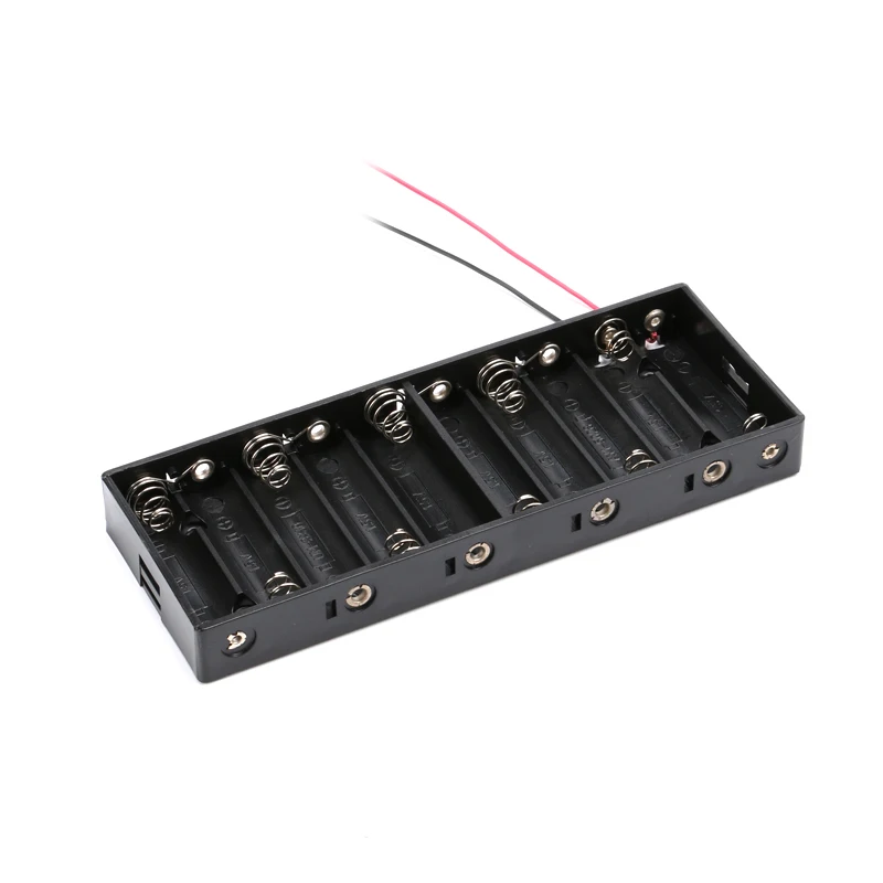 AA Size Power Battery Storage Case Box Holder Leads With 10 Slots Container Bag DIY Standard Batteries Charging