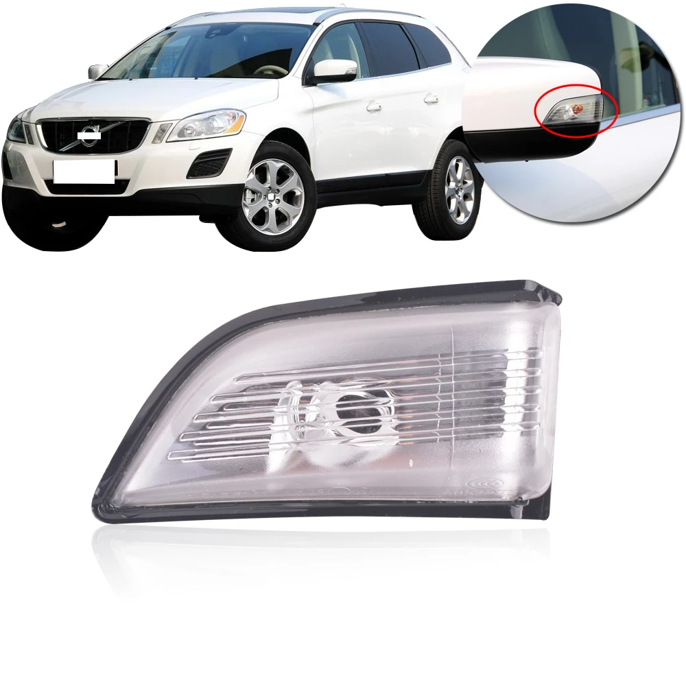 

CAPQX Side Rearview Mirror Turn light For Volvo XC60 2009 2010 2011 2012 2013 Signal Lamp Rear View side mirror turn signal