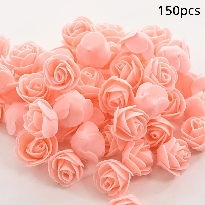 1Pcs Polystyrene Styrofoam White Foam Bear Mold Artificial Flower Head Rose Teddy Valentine's Day Gifts Party Wedding Decoration - Цвет: Champagne