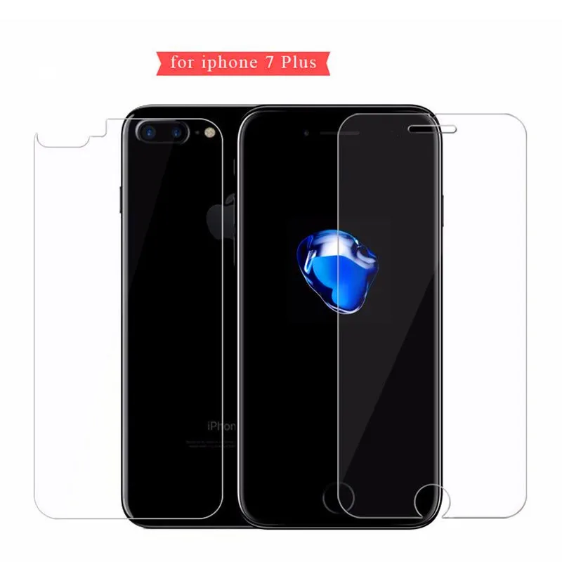Переднее и заднее 2X Закаленное стекло для iPhone X 8 7 6 6S Plus Защита экрана 4 4S 5 5s SE