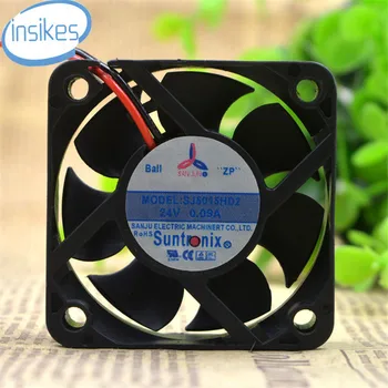

SJ5015HD2 DC 24V 0.28A 5015 5CM 50*50*15mm 2 Wires Ball Bearing Cooling Fan