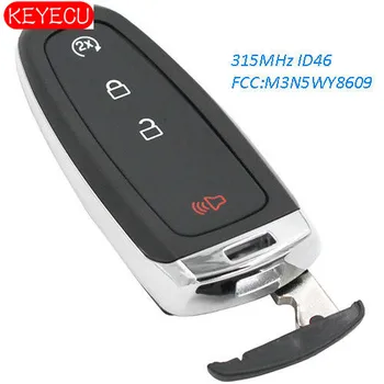 

Keyecu Replacement Smart Remote Start Smart Prox Key 315MHZ ID46 Fob Transmitter 4B for Ford FCC: M3N5WY8609