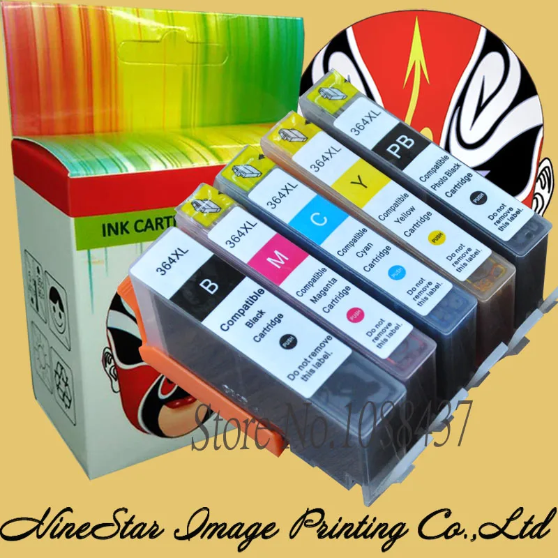 5 цветов 364 XL картридж для HP Photosmart 7510 7520 B8550 B8553 C5380 8550 8553 5380 чернильный Европа с