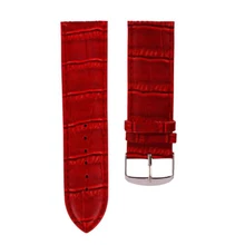 18mm High Quality Soft Sweatband Leather Strap Steel Buckle Women Men Wrist Watch BandF3