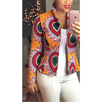 

2017 Fashion Women Jacket Spring And Autumn new High quality print jacket women slim outwear jacket