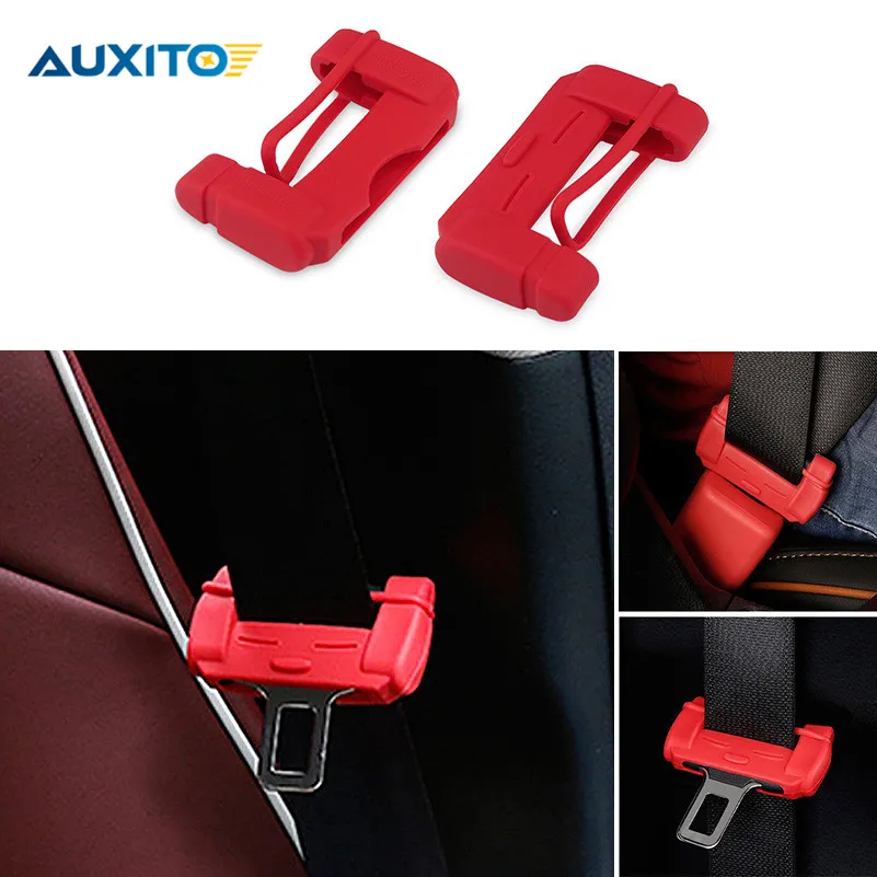 2x Car Seat Belt Buckle Capa Protetora Para Peugeot 307 206 308 407 207