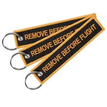 Ремешок для мобильного телефона двухсторонняя вышивка remove Before Flight брелок для мотоциклов брелки Porte Clef Брелок Мобильные ремни