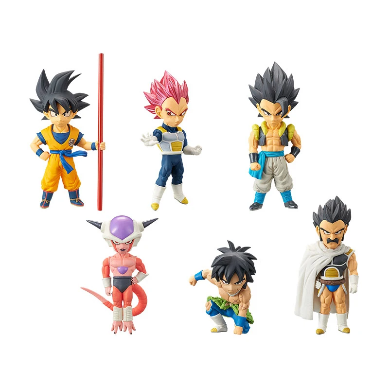 100Origina 6PCS Anime Dragon Ball Super WCF Broli Jiren Gogeta Goku