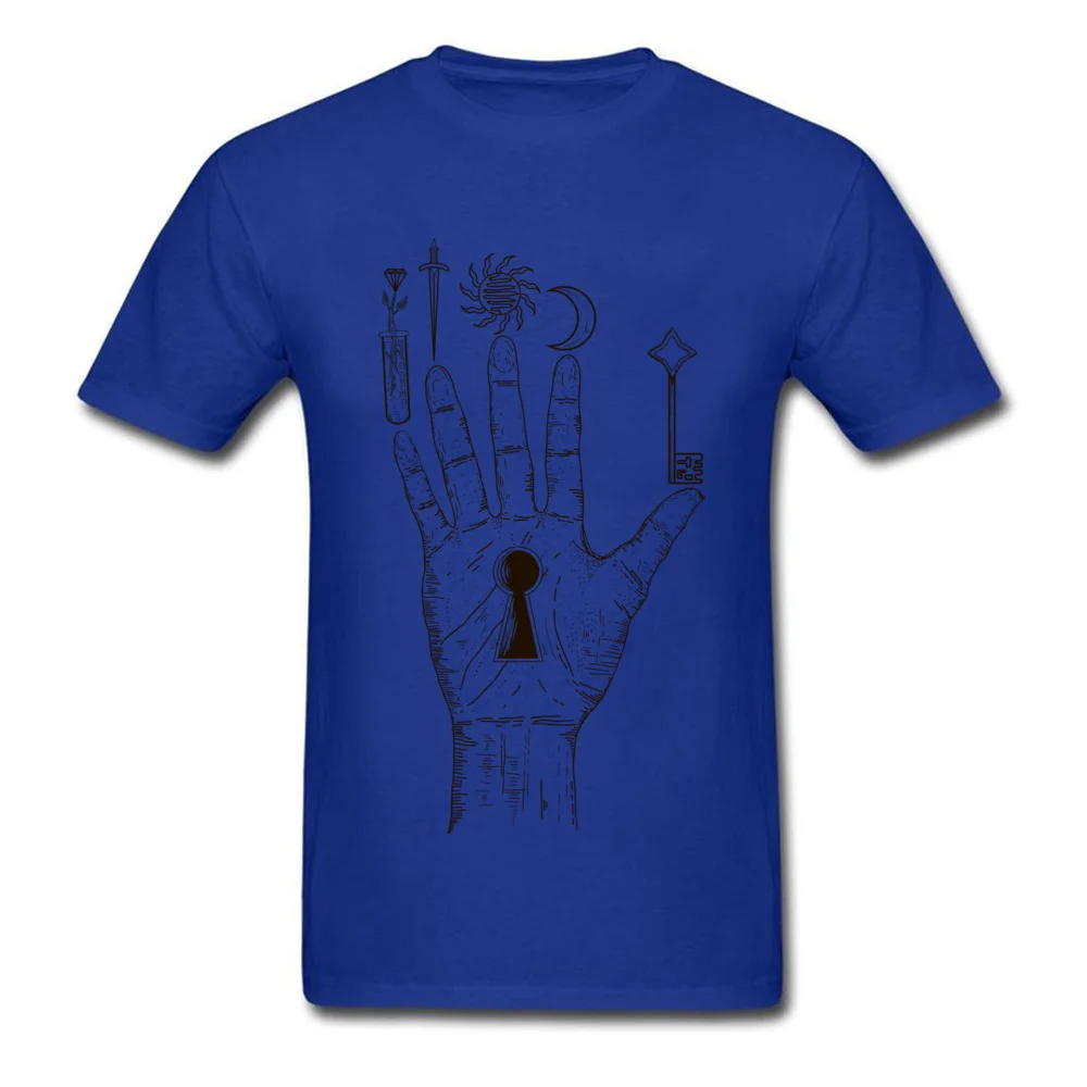 100% Cotton Boy Short Sleeve Alchemy palm Tshirts Fitness Tight Tees Newest comfortable O Neck Tee-Shirts Free Shipping Alchemy palm blue